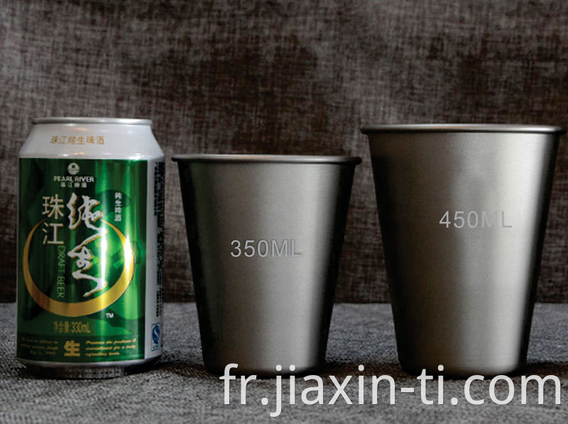 titanium beer cup